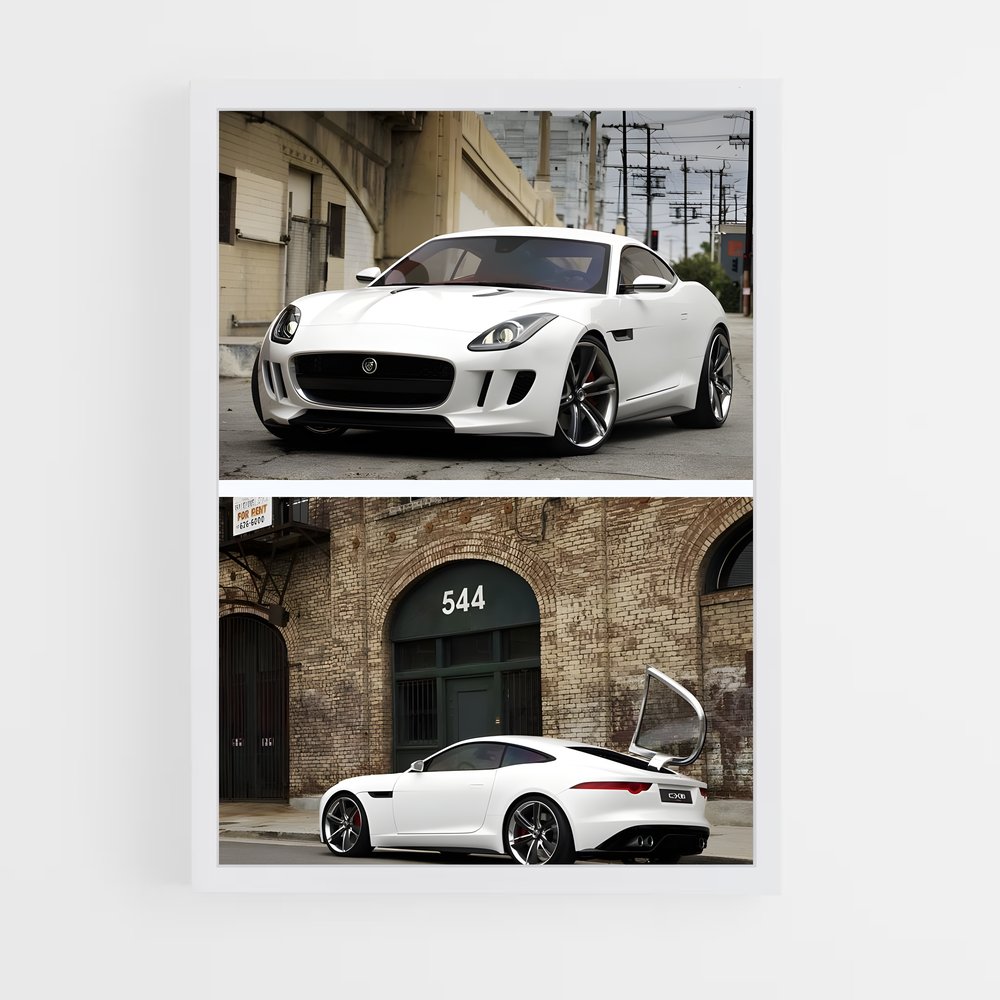 Poster Elegance Automobile F Touche poétique – affiche Jaguar (vue 3)